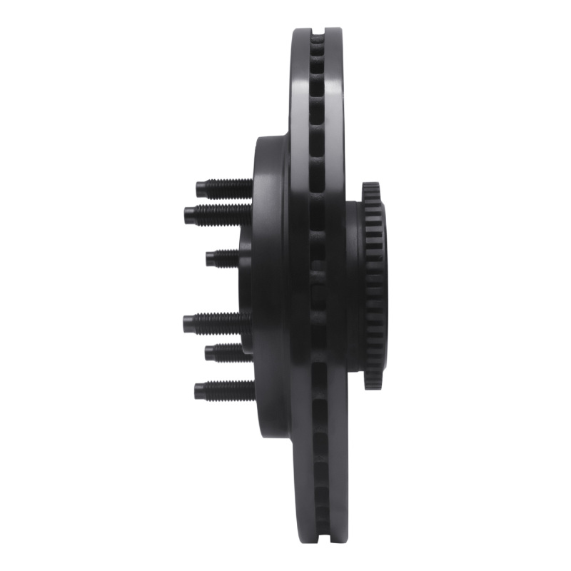 Ford F-150 Brake Rotor (1) - Front Right - R1 Concepts - Drilled & Slotted - Black - `04-`08